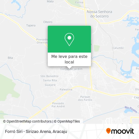 Forró Siri - Sirizao Arena mapa