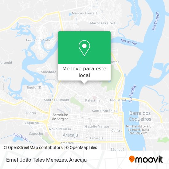 Emef João Teles Menezes mapa