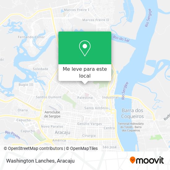 Washington Lanches mapa