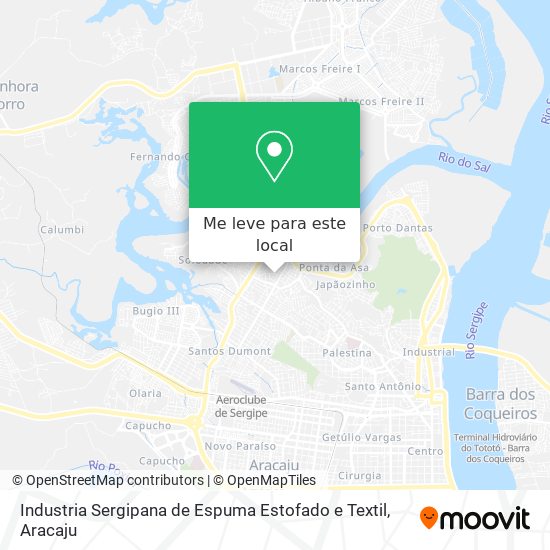 Industria Sergipana de Espuma Estofado e Textil mapa