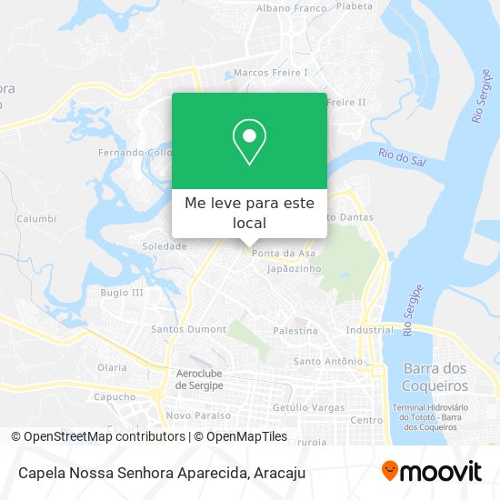 Capela Nossa Senhora Aparecida mapa