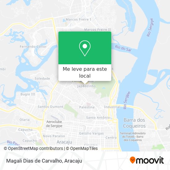 Magali Dias de Carvalho mapa