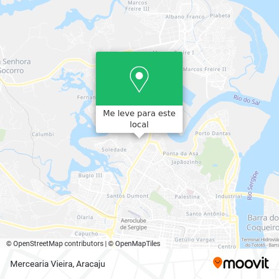 Mercearia Vieira mapa