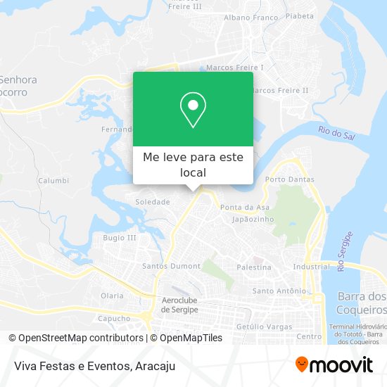 Viva Festas e Eventos mapa