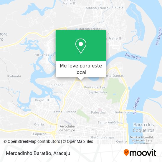 Mercadinho Baratão mapa