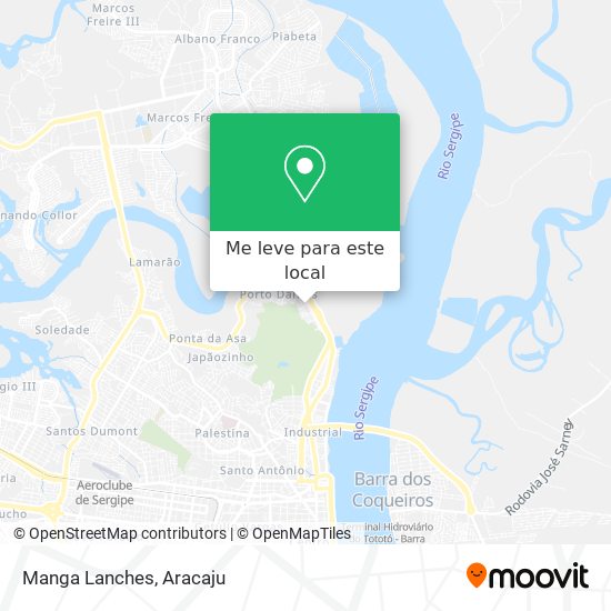 Manga Lanches mapa