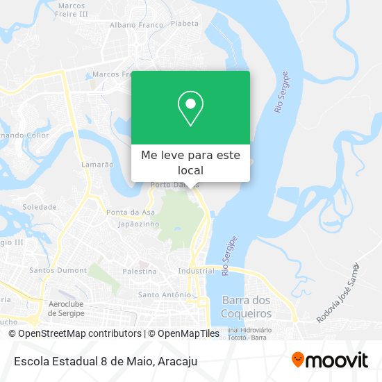 Escola Estadual 8 de Maio mapa