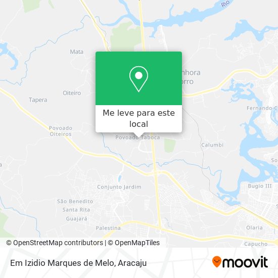 Em Izidio Marques de Melo mapa