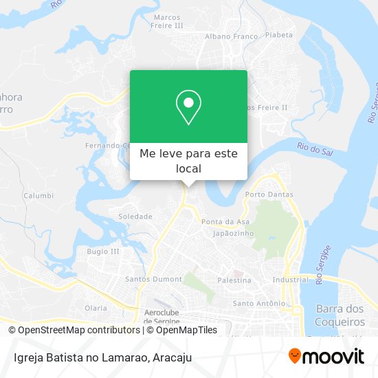 Igreja Batista no Lamarao mapa