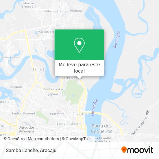 Samba Lanche mapa