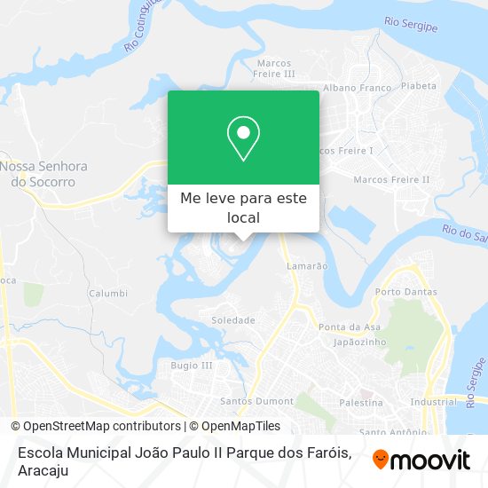 Escola Municipal João Paulo II Parque dos Faróis mapa