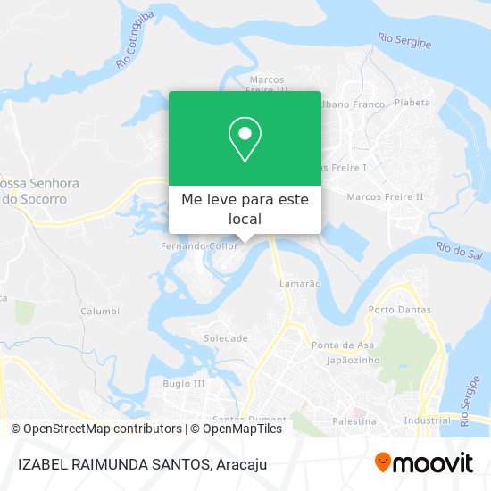 IZABEL RAIMUNDA SANTOS mapa