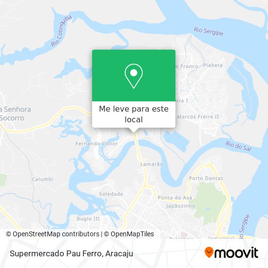 Supermercado Pau Ferro mapa