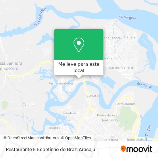Restaurante E Espetinho do Braz mapa
