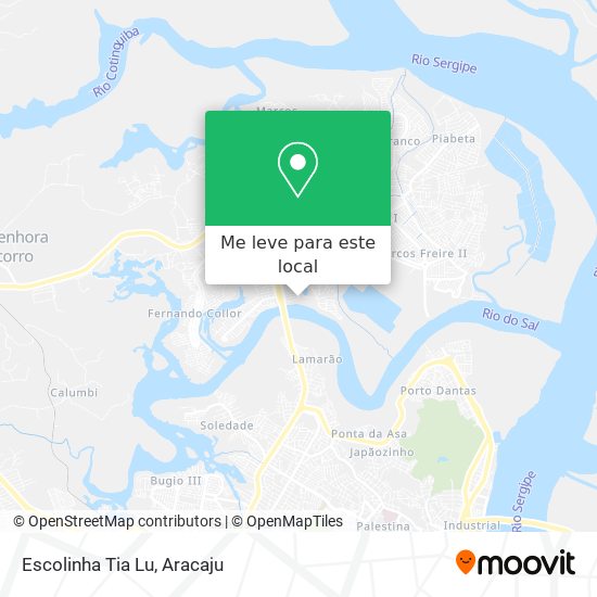 Escolinha Tia Lu mapa