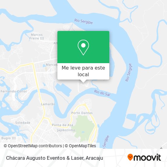 Chácara Augusto Eventos & Laser mapa