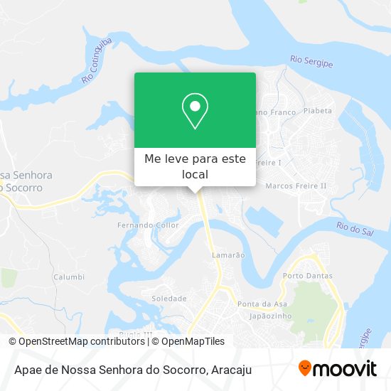 Apae de Nossa Senhora do Socorro mapa