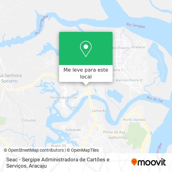 Seac - Sergipe Administradora de Cartões e Serviços mapa