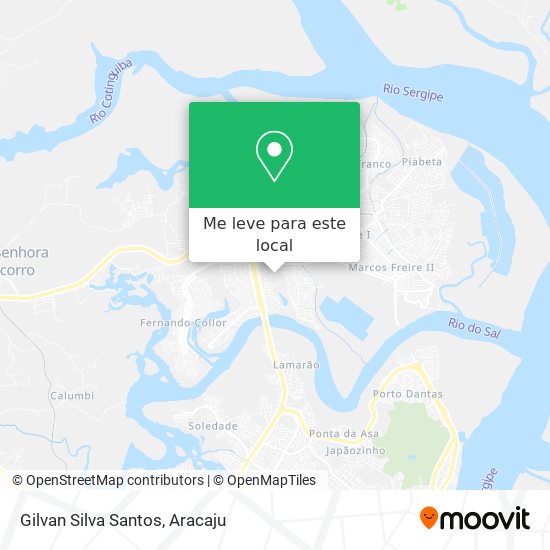 Gilvan Silva Santos mapa