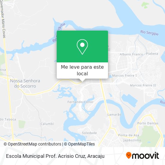 Escola Municipal Prof. Acrisio Cruz mapa