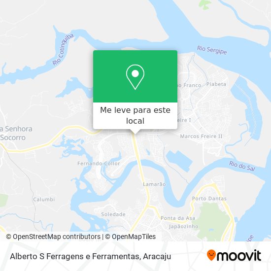 Alberto S Ferragens e Ferramentas mapa