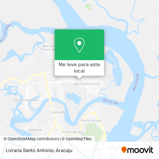 Livraria Santo Antonio mapa