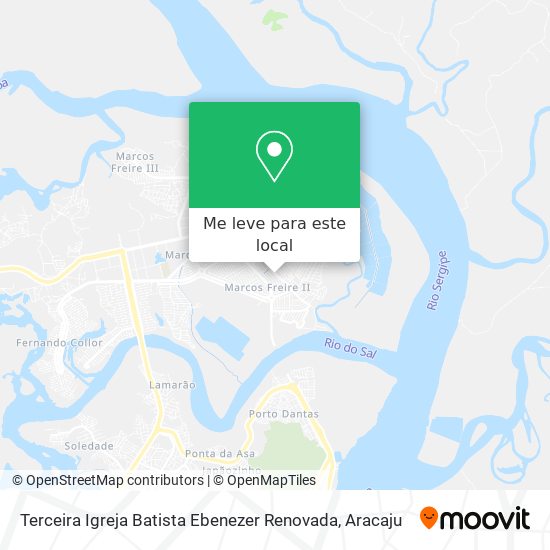 Terceira Igreja Batista Ebenezer Renovada mapa