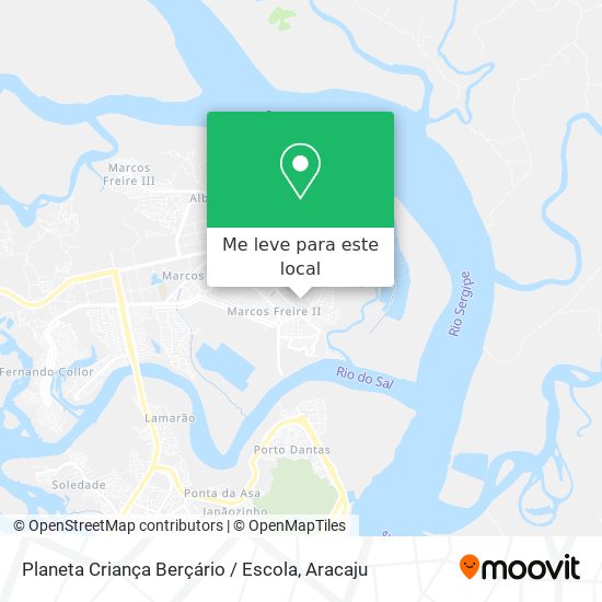 Planeta Criança Berçário / Escola mapa