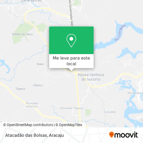 Atacadão das Bolsas mapa