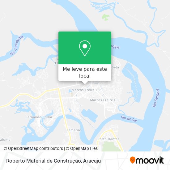 Roberto Material de Construção mapa