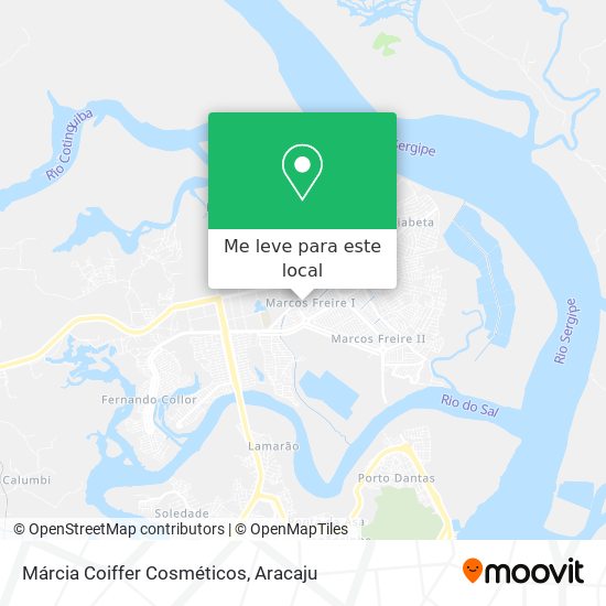 Márcia Coiffer Cosméticos mapa