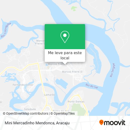 Mini Mercadinho Mendonca mapa