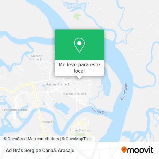 Ad Brás Sergipe Canaã mapa