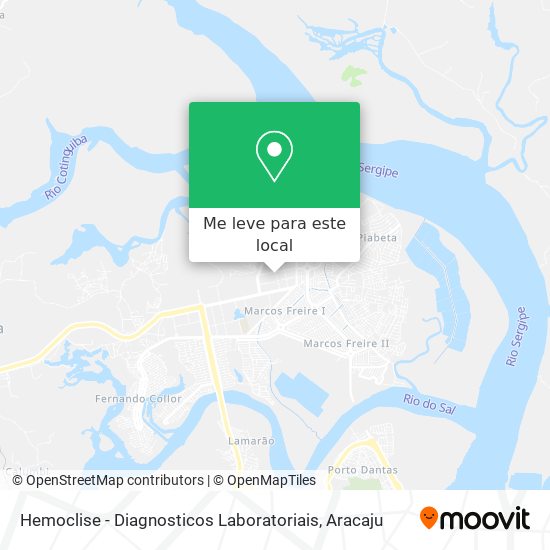 Hemoclise - Diagnosticos Laboratoriais mapa