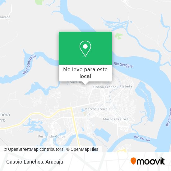 Cássio Lanches mapa