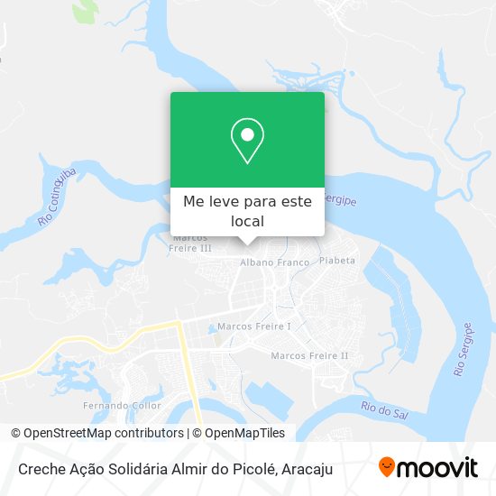 Creche Ação Solidária Almir do Picolé mapa