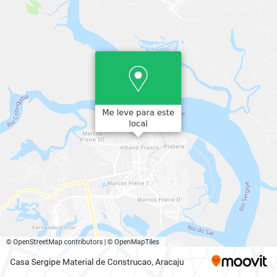 Casa Sergipe Material de Construcao mapa