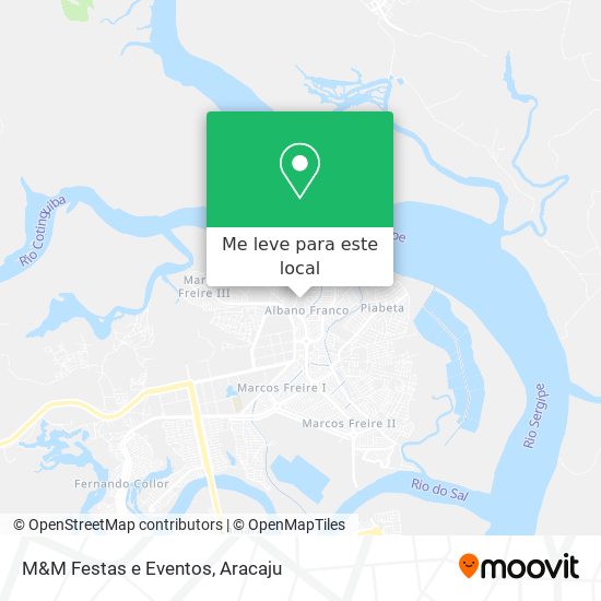 M&M Festas e Eventos mapa