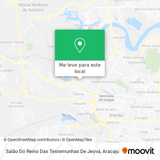 Salão Do Reino Das Testemunhas De Jeová mapa