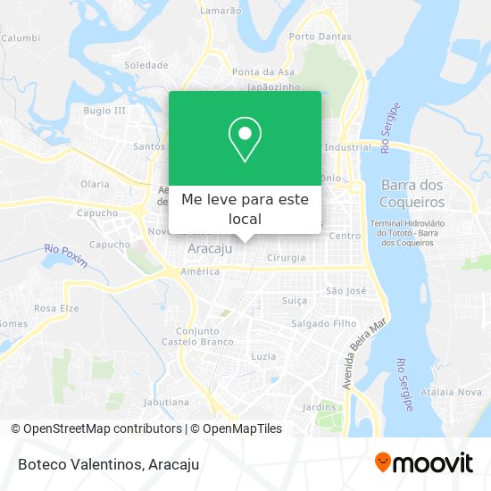 Boteco Valentinos mapa