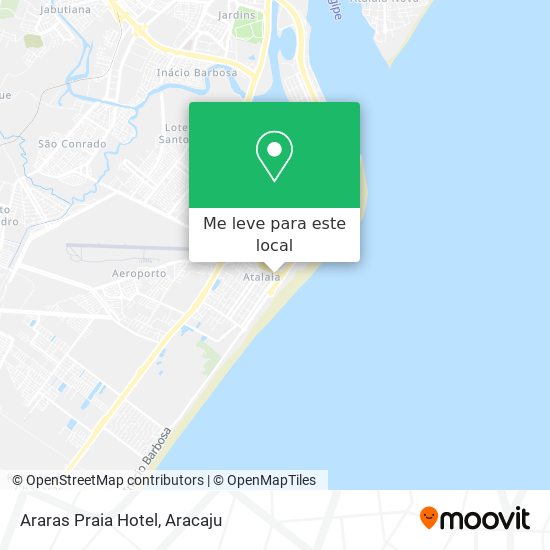 Araras Praia Hotel mapa