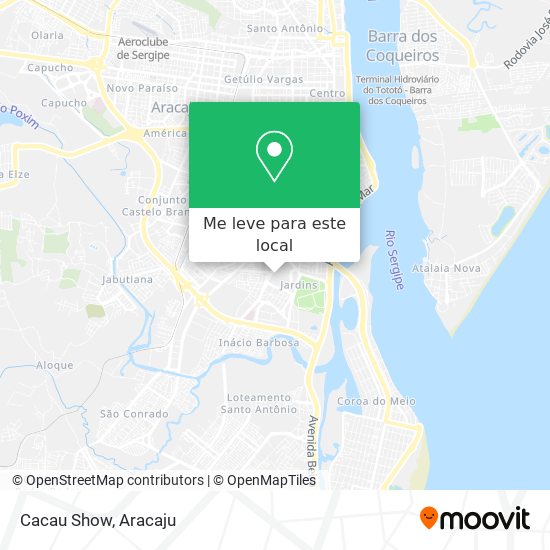Cacau Show mapa