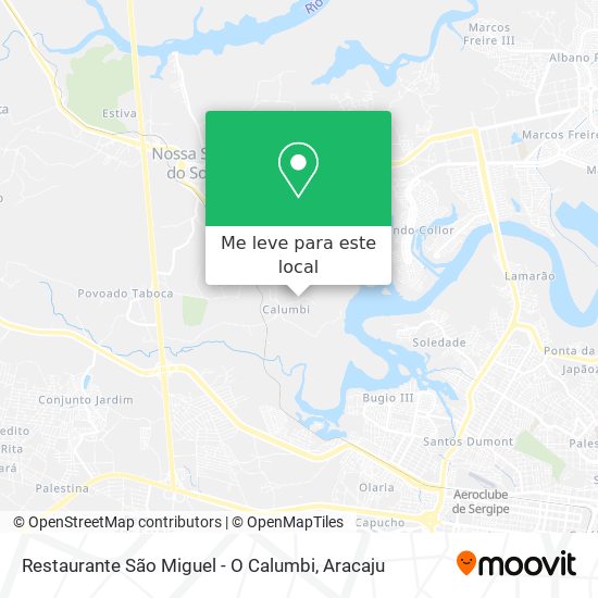 Restaurante São Miguel - O Calumbi mapa