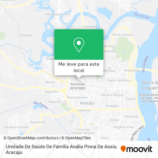 Unidade De Saúde De Família Anália Pinna De Assis mapa