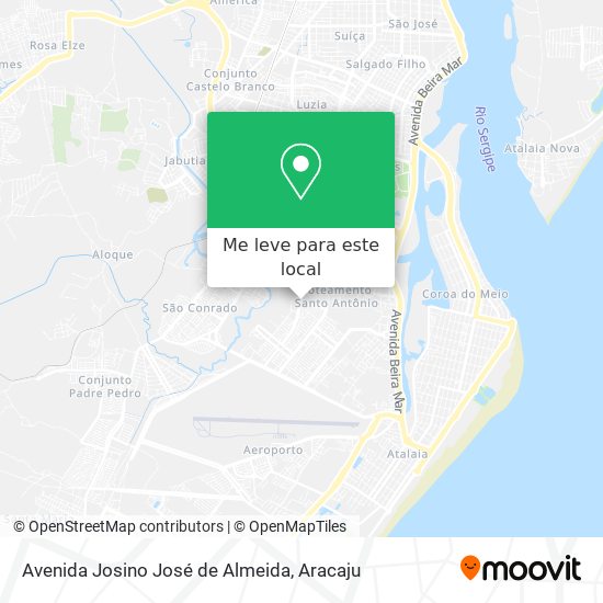 Avenida Josino José de Almeida mapa