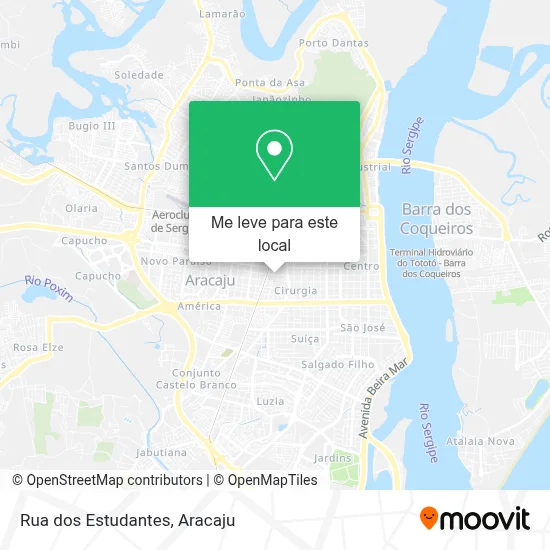 Rua dos Estudantes mapa