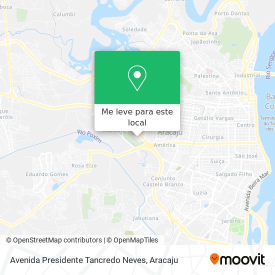 Avenida Presidente Tancredo Neves mapa