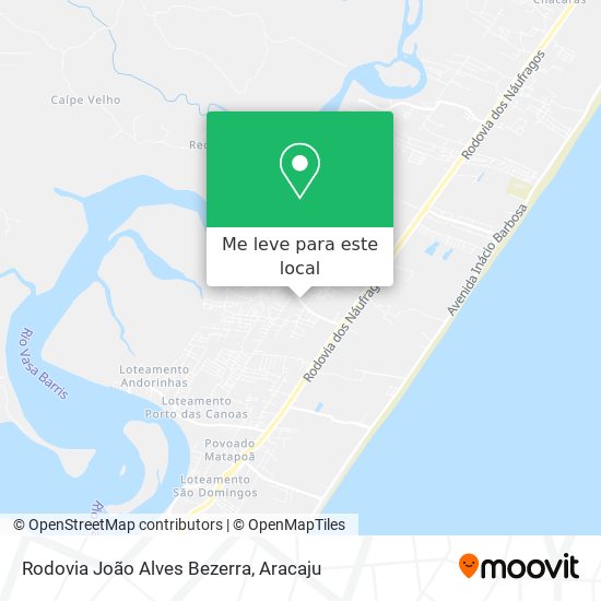 Rodovia João Alves Bezerra mapa