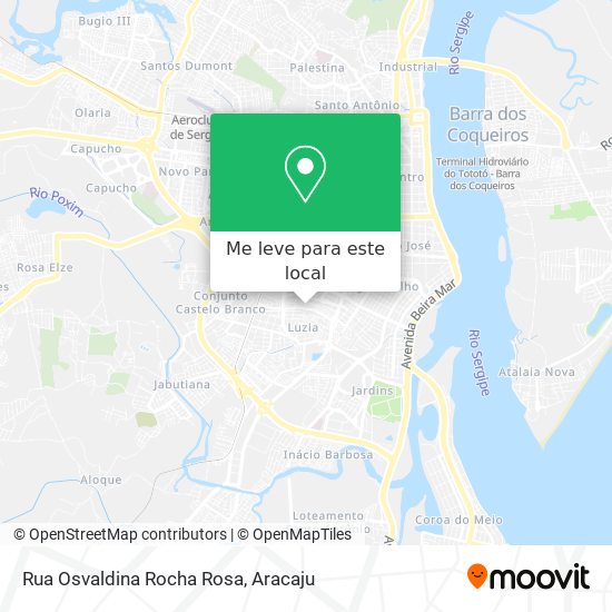 Rua Osvaldina Rocha Rosa mapa