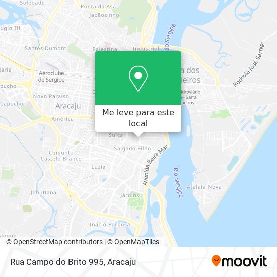 Rua Campo do Brito 995 mapa